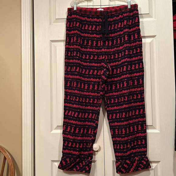 Sleep Spence - 2 Pc Black & Red, “I ❤️ My Dog” Pajamas, XL Shirt & 1X Pants - Picture 5 of 8